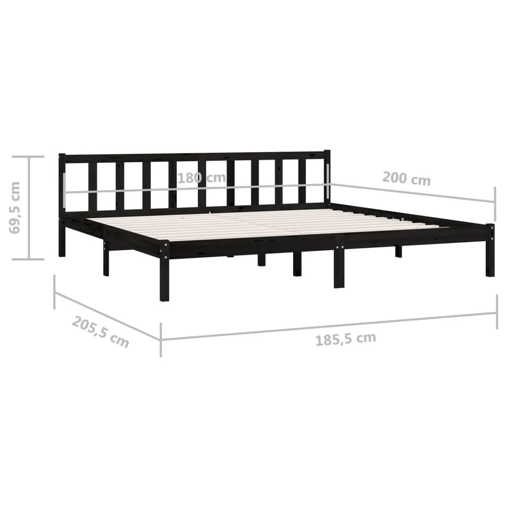 Bedframe massief grenenhout 135x190