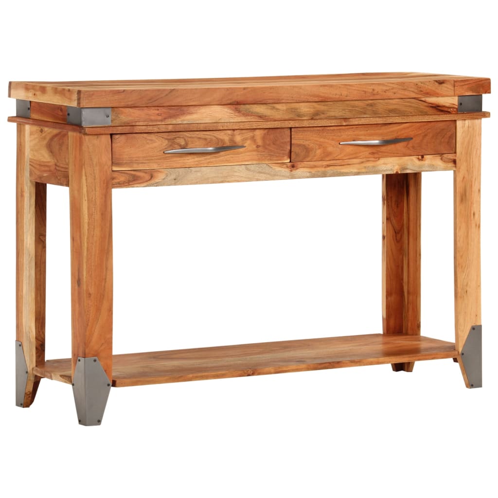 Table console 110x34x74 cm en bois d'acacia massif