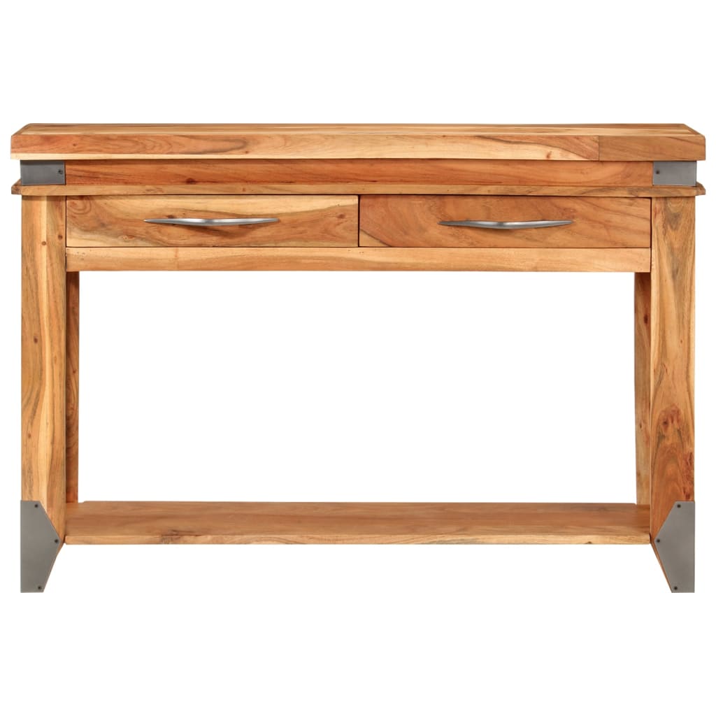 Table console 110x34x74 cm en bois d'acacia massif