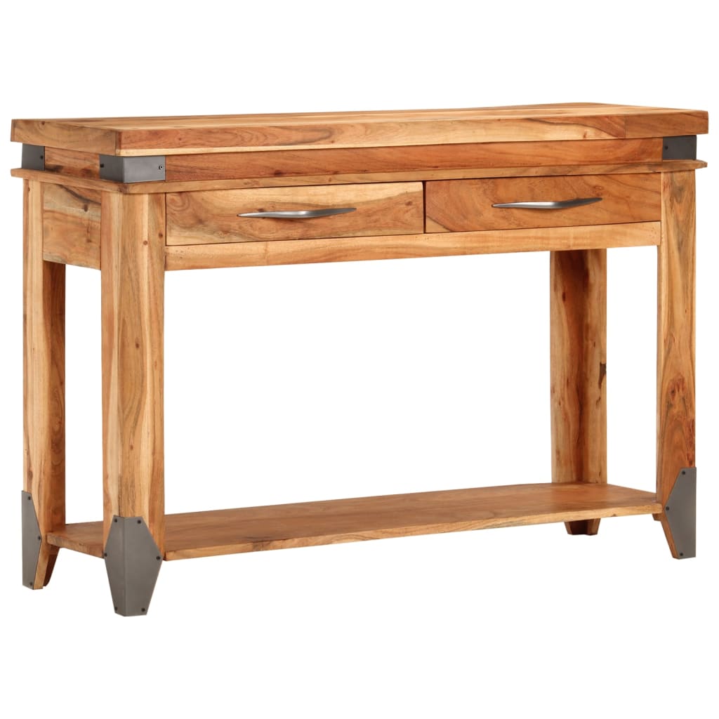 Table console 110x34x74 cm en bois d'acacia massif