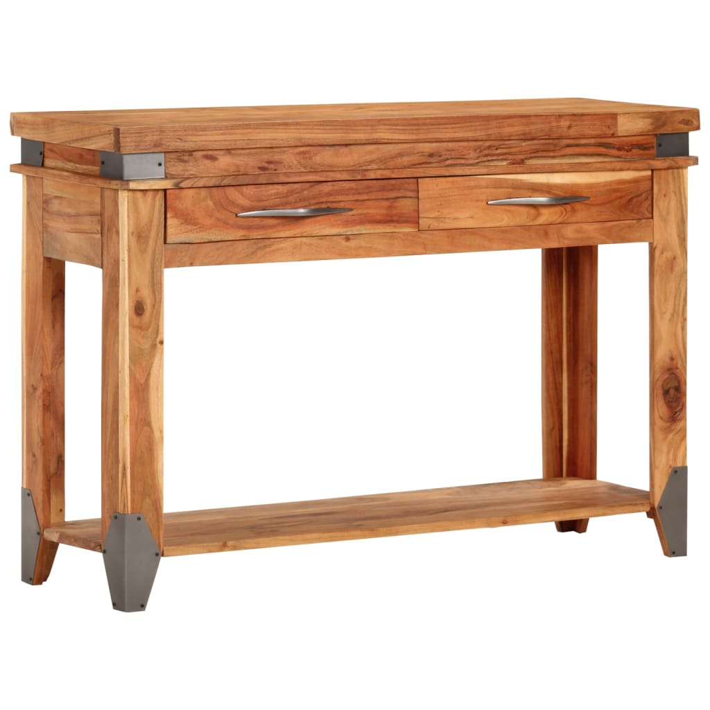 Table console 110x34x74 cm en bois d'acacia massif