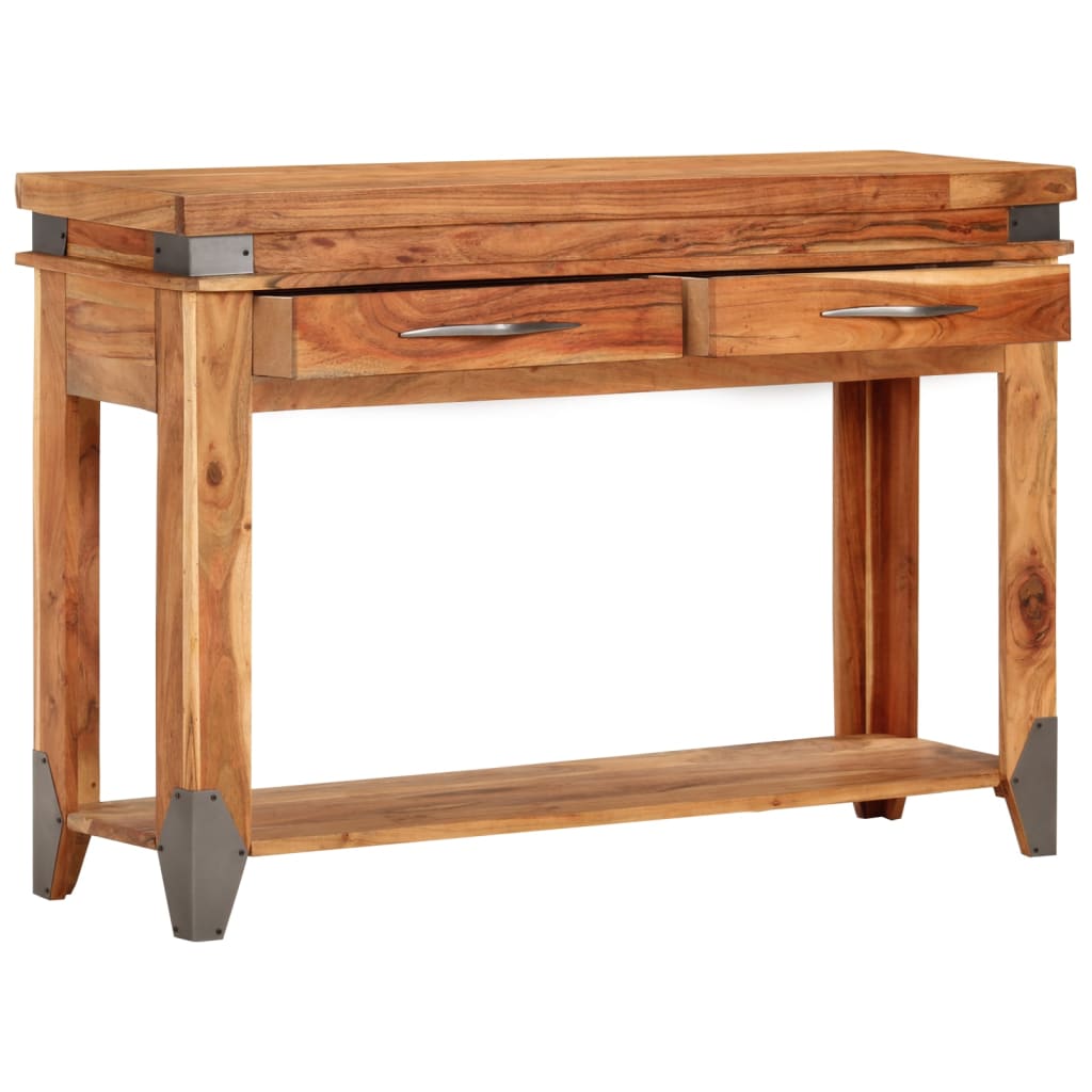 Table console 110x34x74 cm en bois d'acacia massif