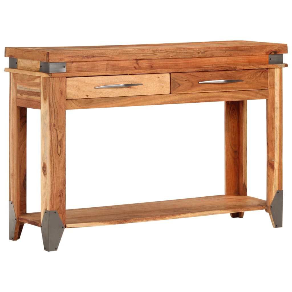 Table console 110x34x74 cm en bois d'acacia massif