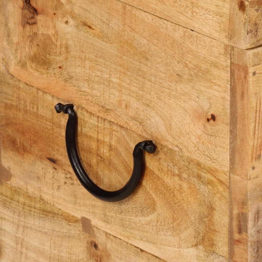 Boîte de rangement 39x28x31 cm en bois d'acacia massif