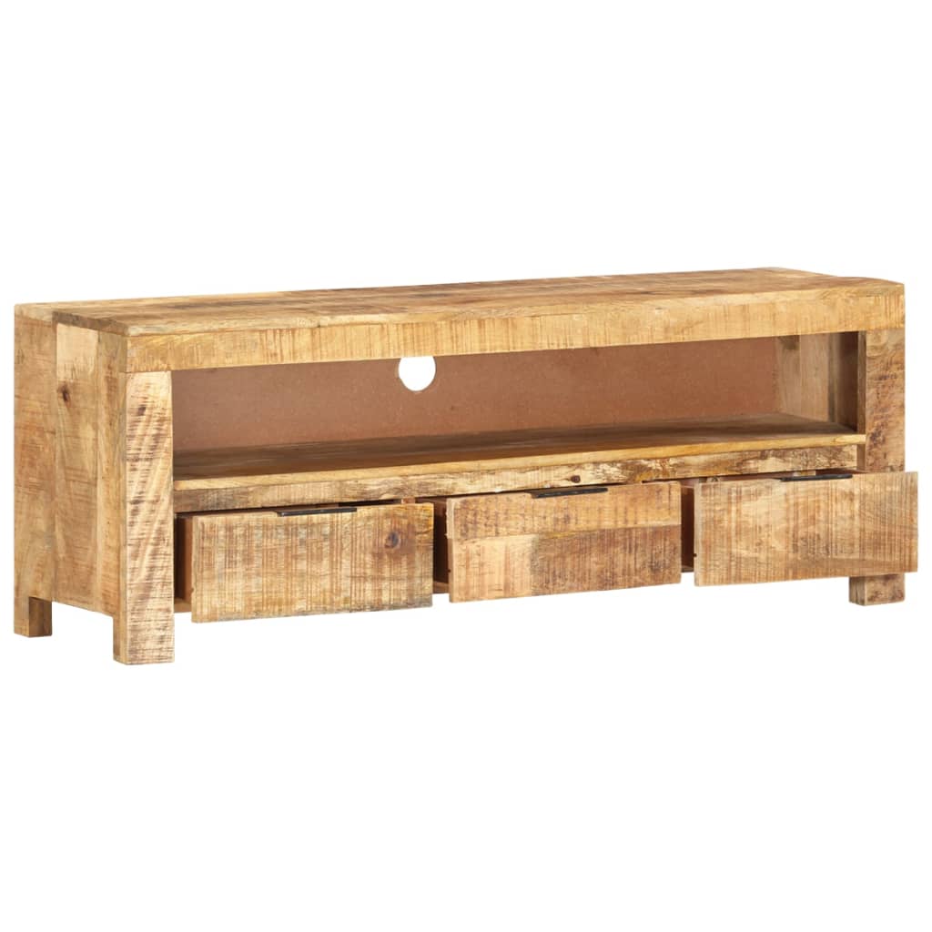 Tv-meubel 110x30x40 cm ruw mangohout