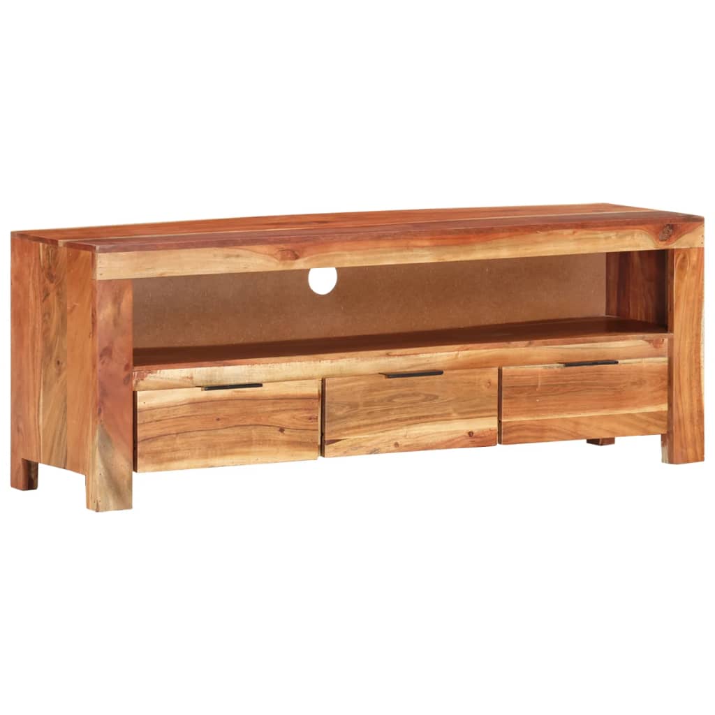 Tv-meubel 110x30x40 cm ruw mangohout