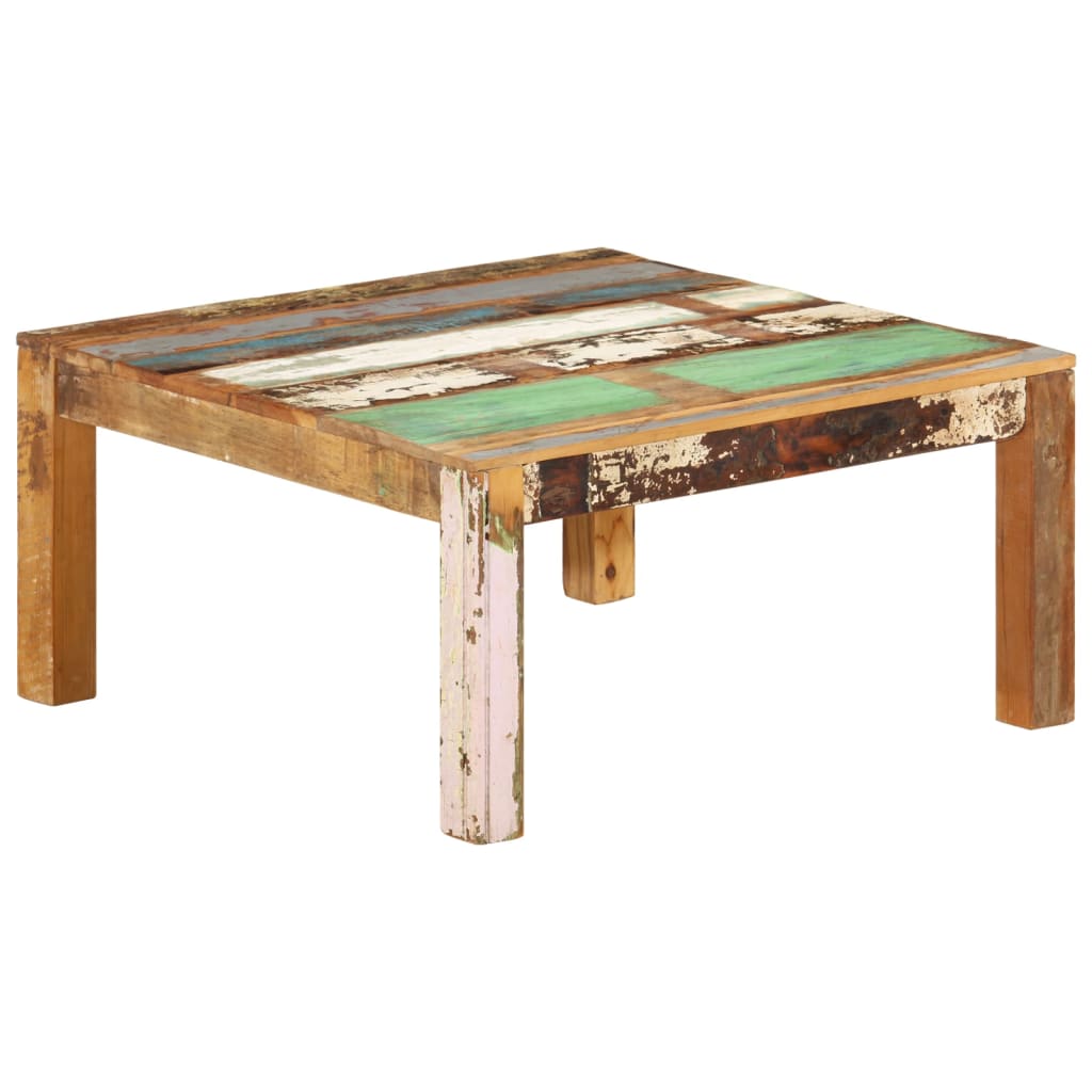 Salontafel 80x80x40 cm massief gerecycled hout