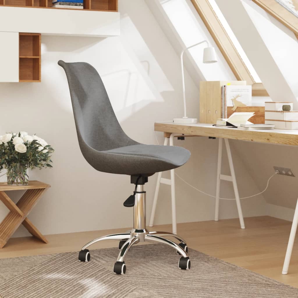 Chaise de bureau pivotante en tissu