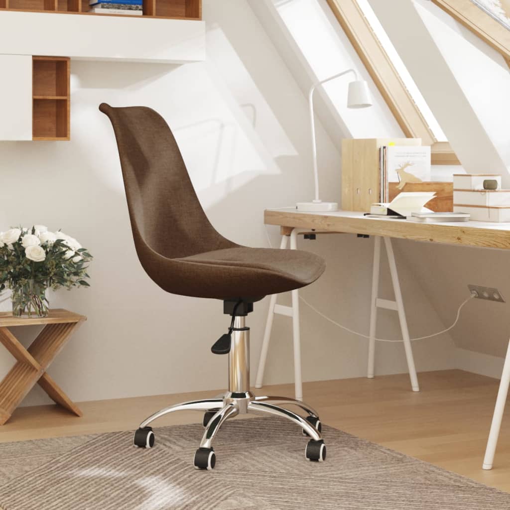 Chaise de bureau pivotante en tissu