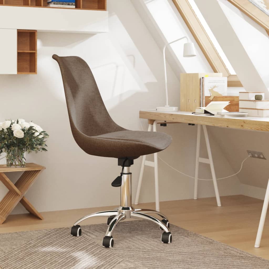 Chaise de bureau pivotante en tissu