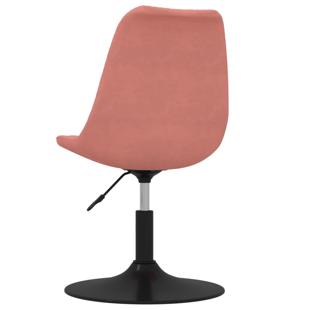 Chaises de salle à manger pivotantes 4 pcs velours couleur crème