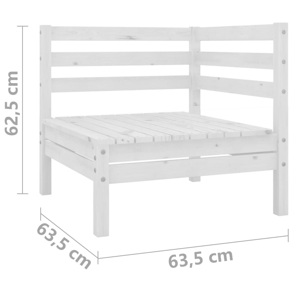 Banc de jardin 2 places en pin massif