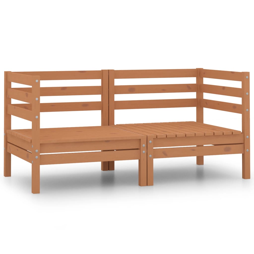 Banc de jardin 2 places en pin massif