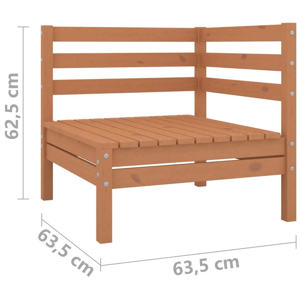 Banc de jardin 2 places en pin massif