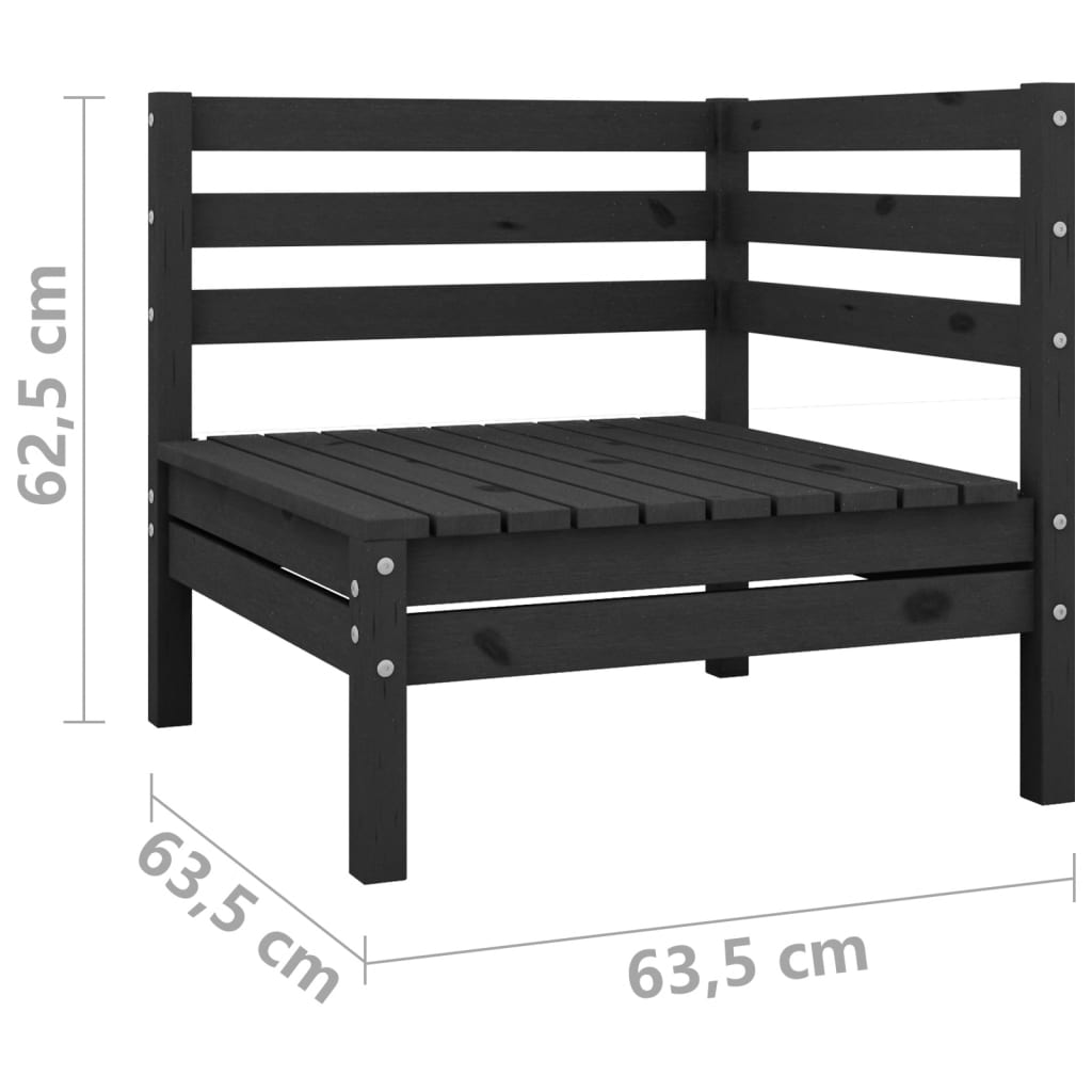 Banc de jardin 2 places en pin massif