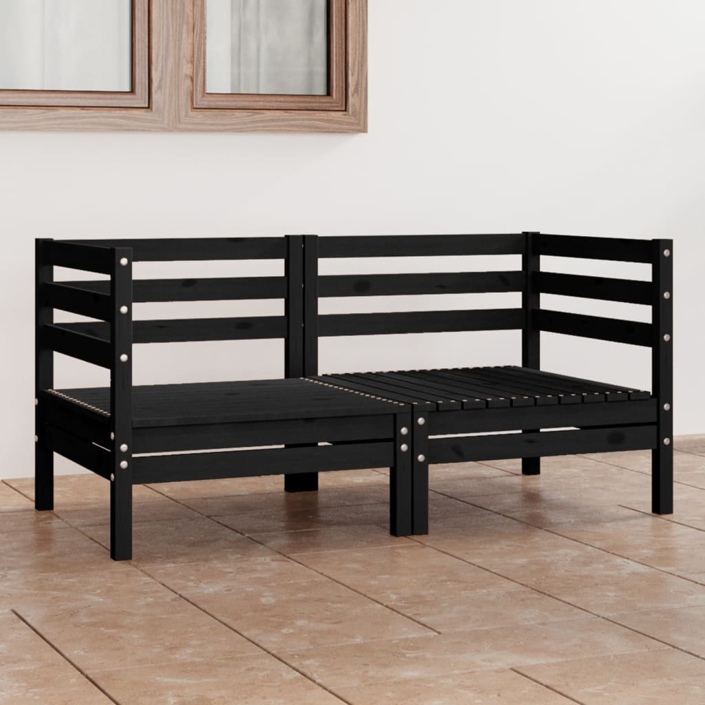 Banc de jardin 2 places en pin massif