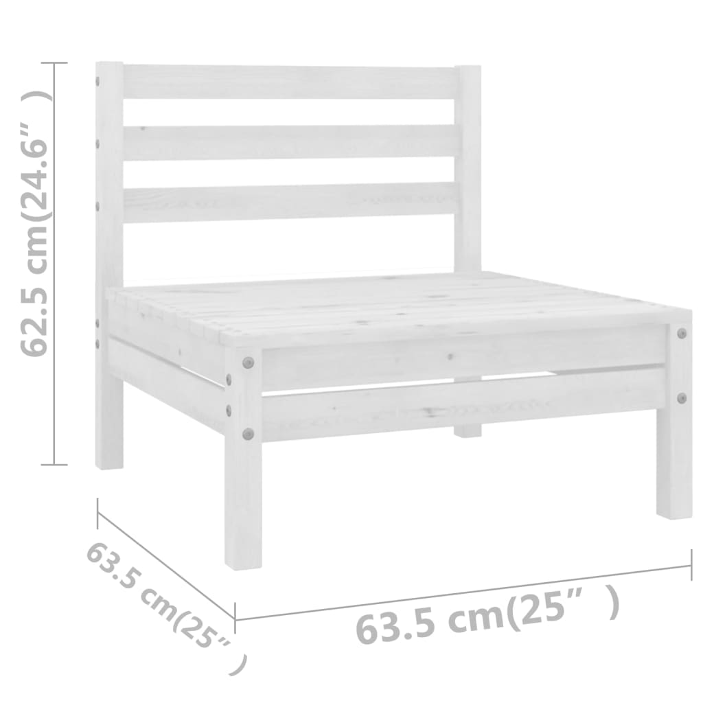 3-delige Loungeset massief grenenhout