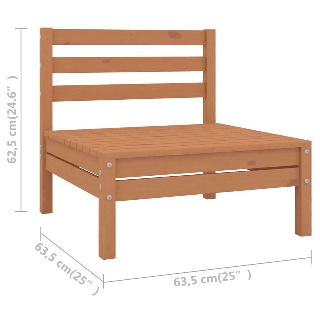 12-delige Loungeset massief grenenhout