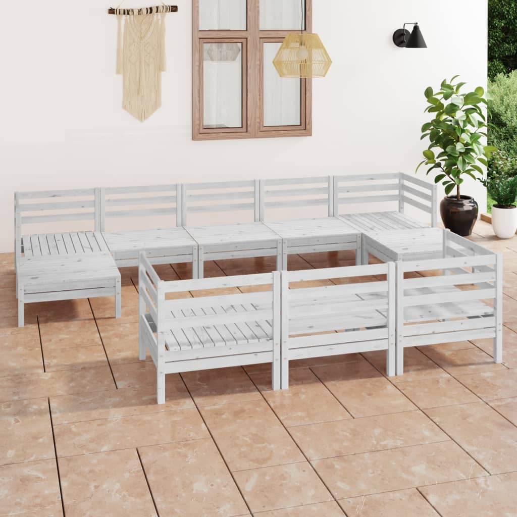 3083385  10-delige Tuin Lounge Set Stevig Hout Grenen