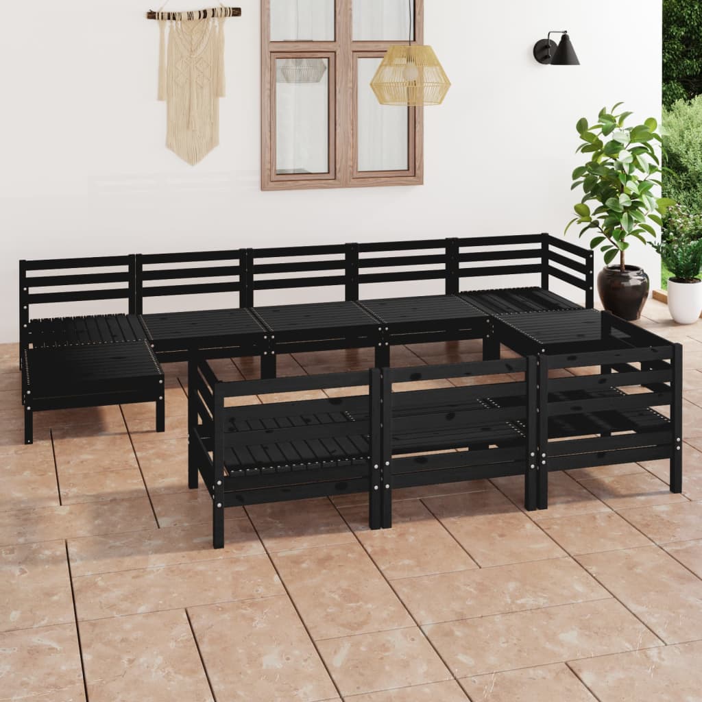 3083385 10-piece Garden Lounge Set Solid Wood Pine