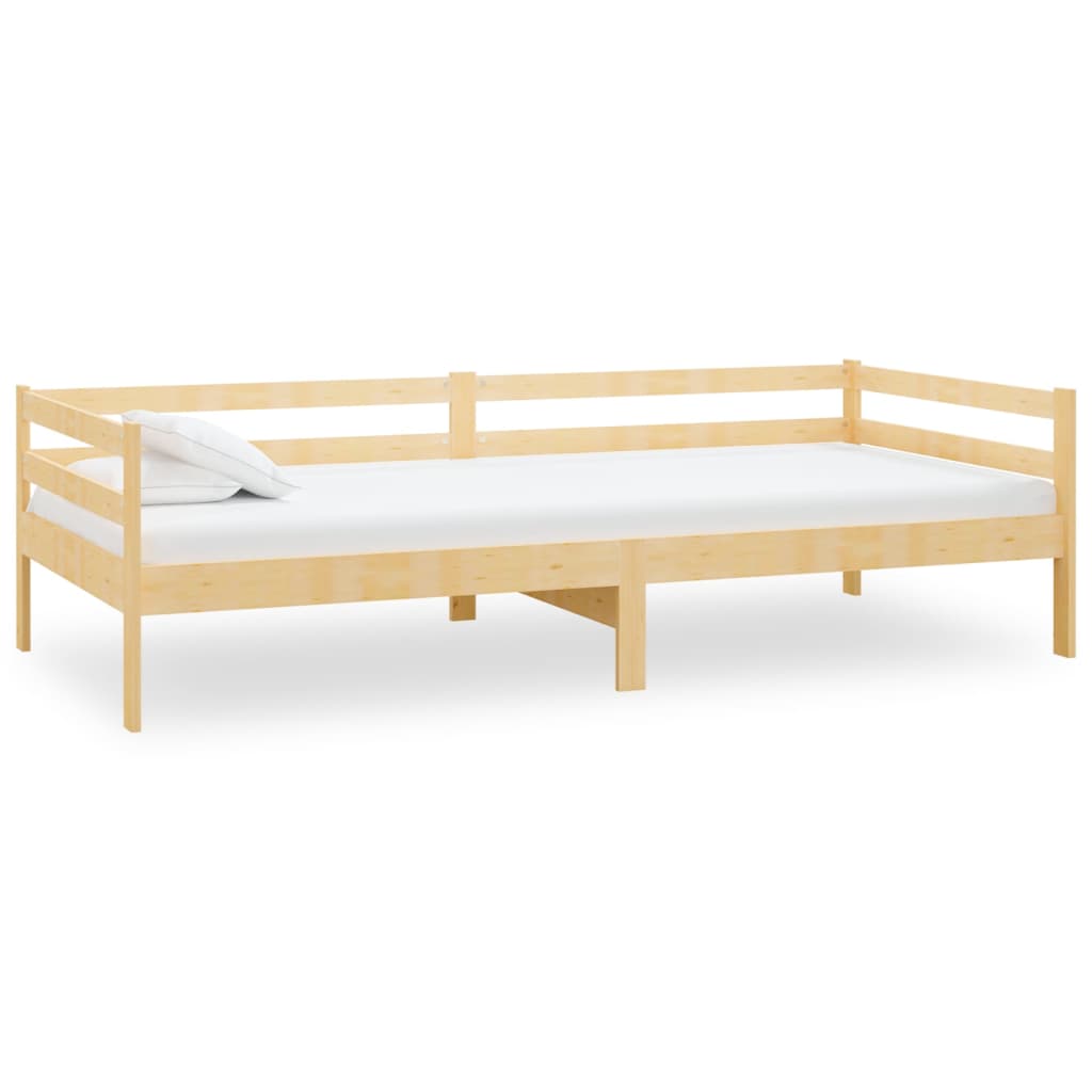 Canapé lit avec matelas en pin massif 90x200 cm