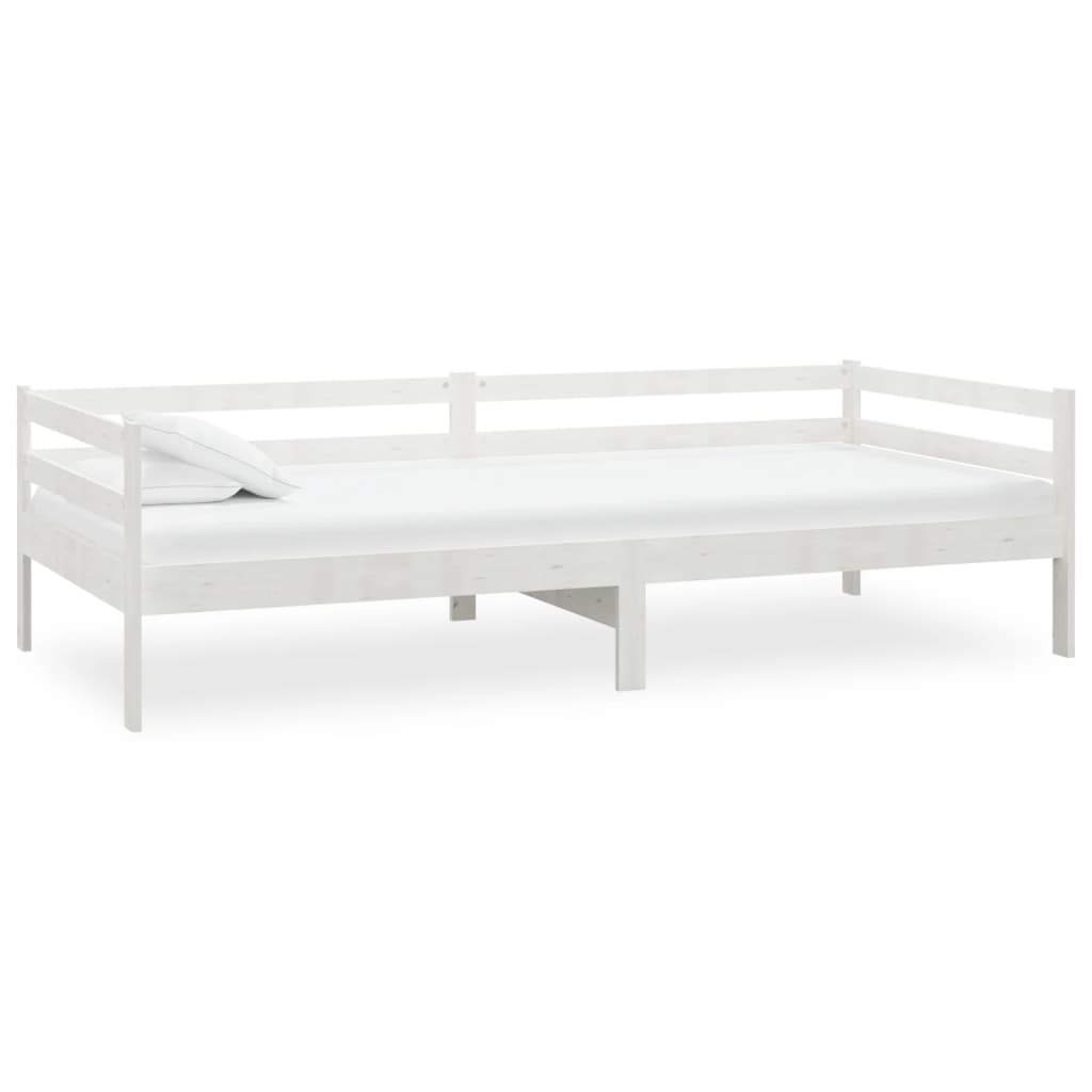 Canapé lit avec matelas en pin massif 90x200 cm