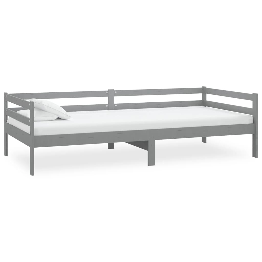 Canapé lit avec matelas en pin massif 90x200 cm