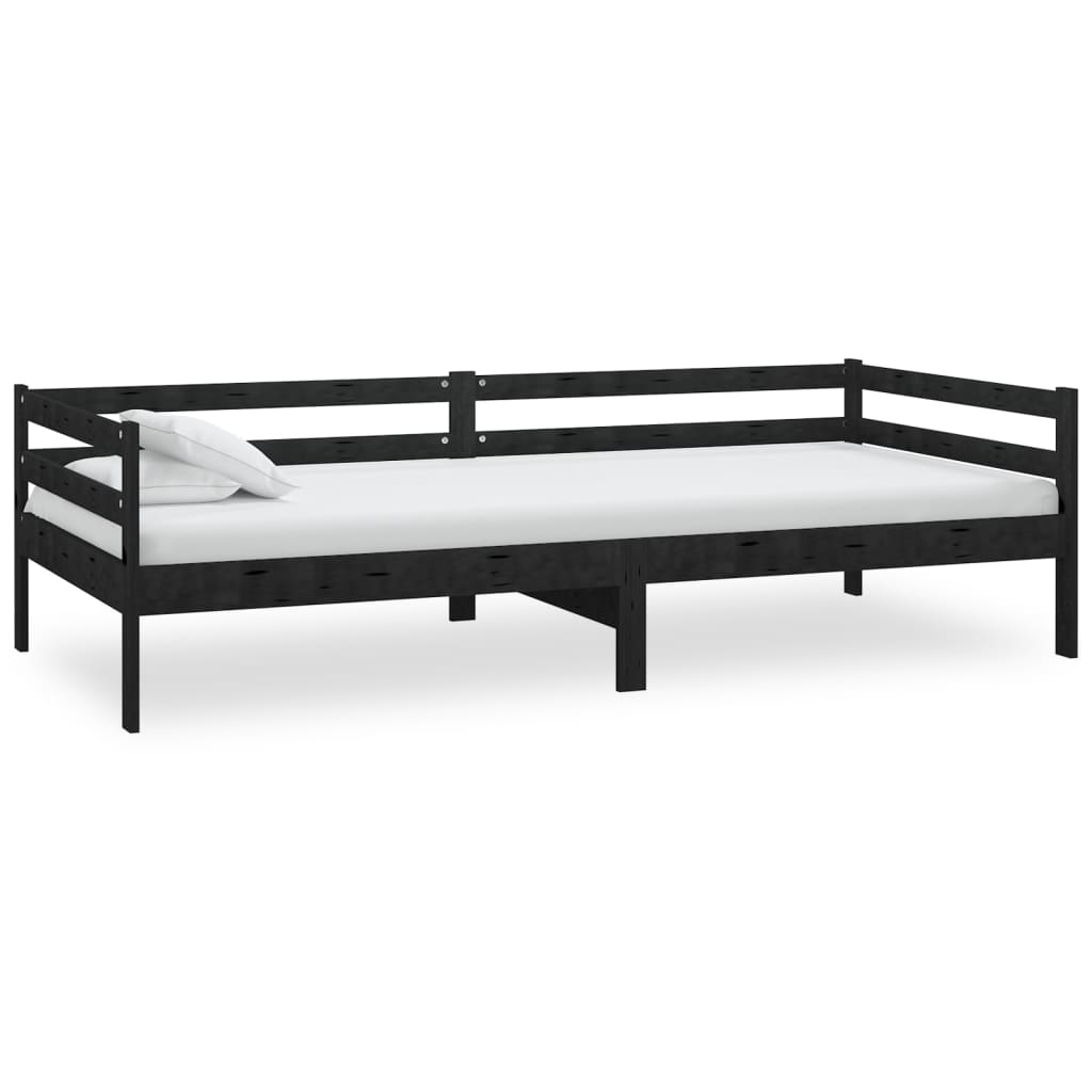 Canapé lit avec matelas en pin massif 90x200 cm