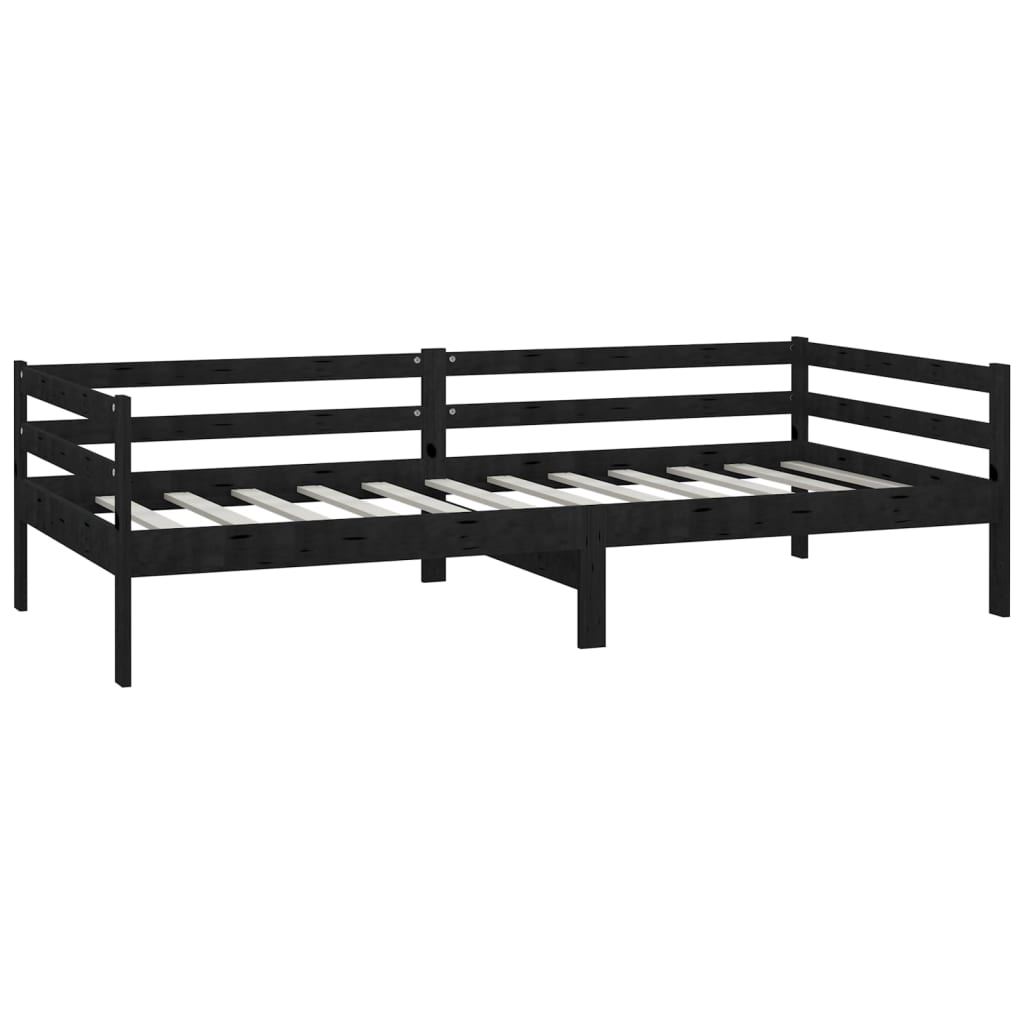 Canapé lit avec matelas en pin massif 90x200 cm