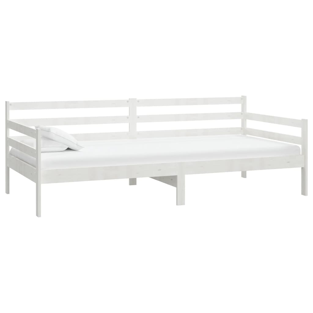 Canapé lit avec matelas en pin massif 90x200 cm