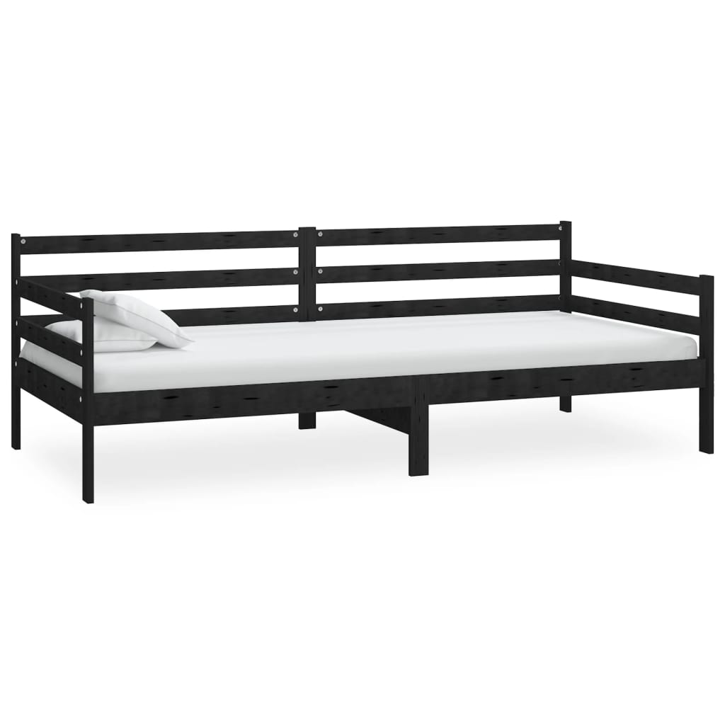 Canapé lit avec matelas en pin massif 90x200 cm