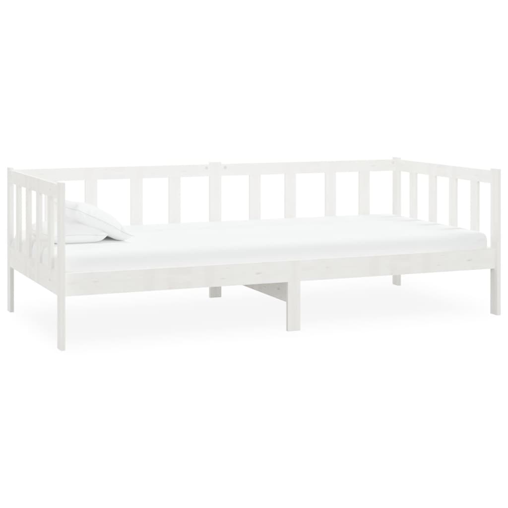 Canapé lit avec matelas en pin massif 90x200 cm