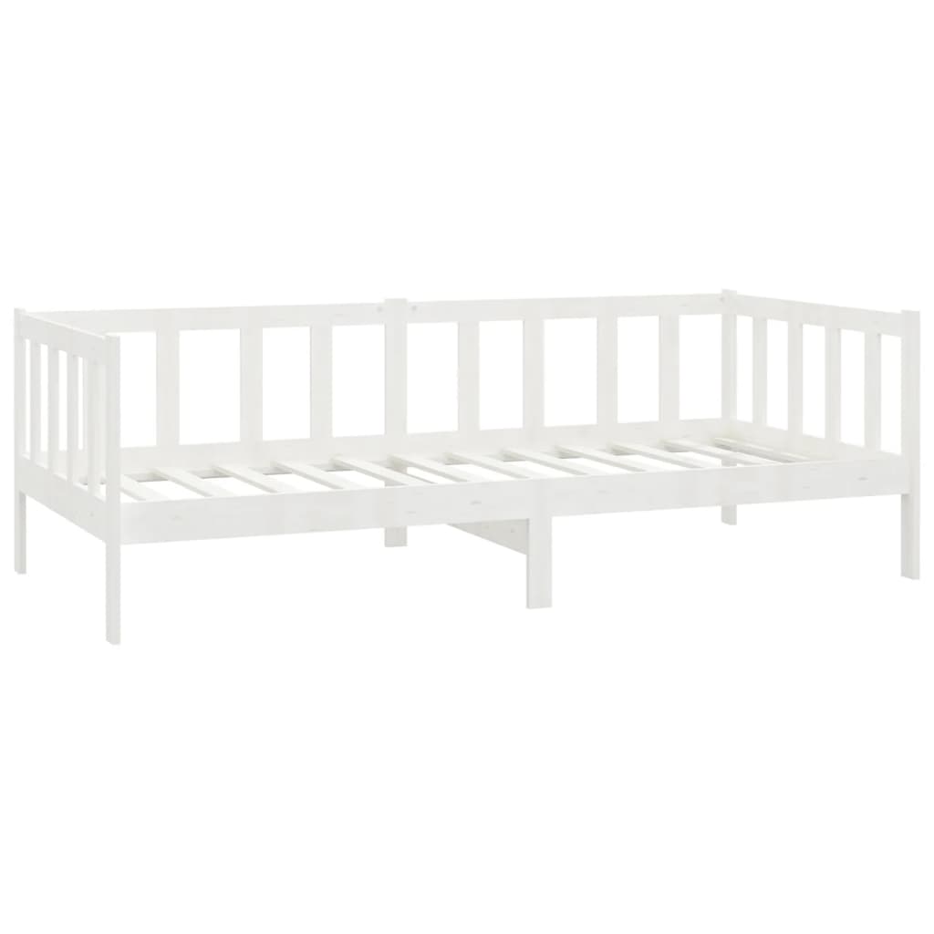 Canapé lit avec matelas en pin massif 90x200 cm