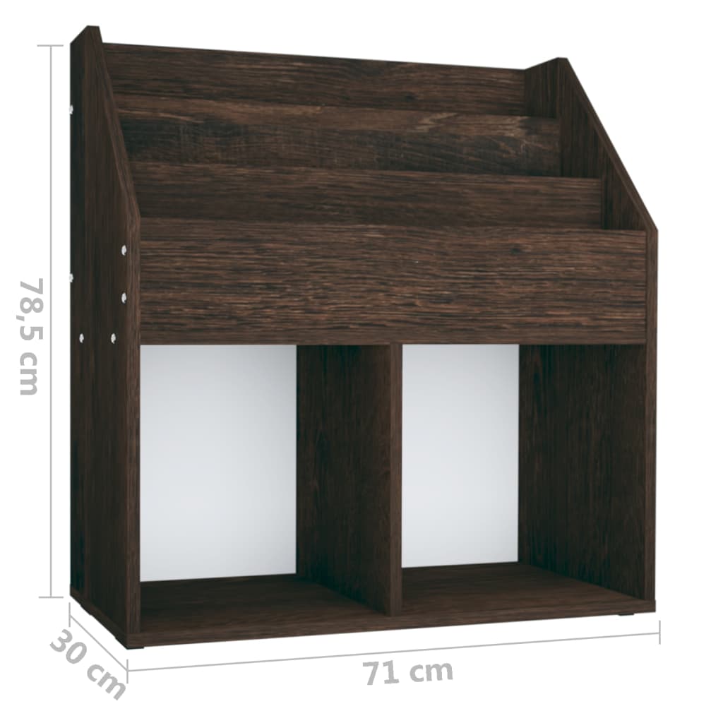 Kindertijdschriftenrek 71x30x78,5 cm bewerkt hout