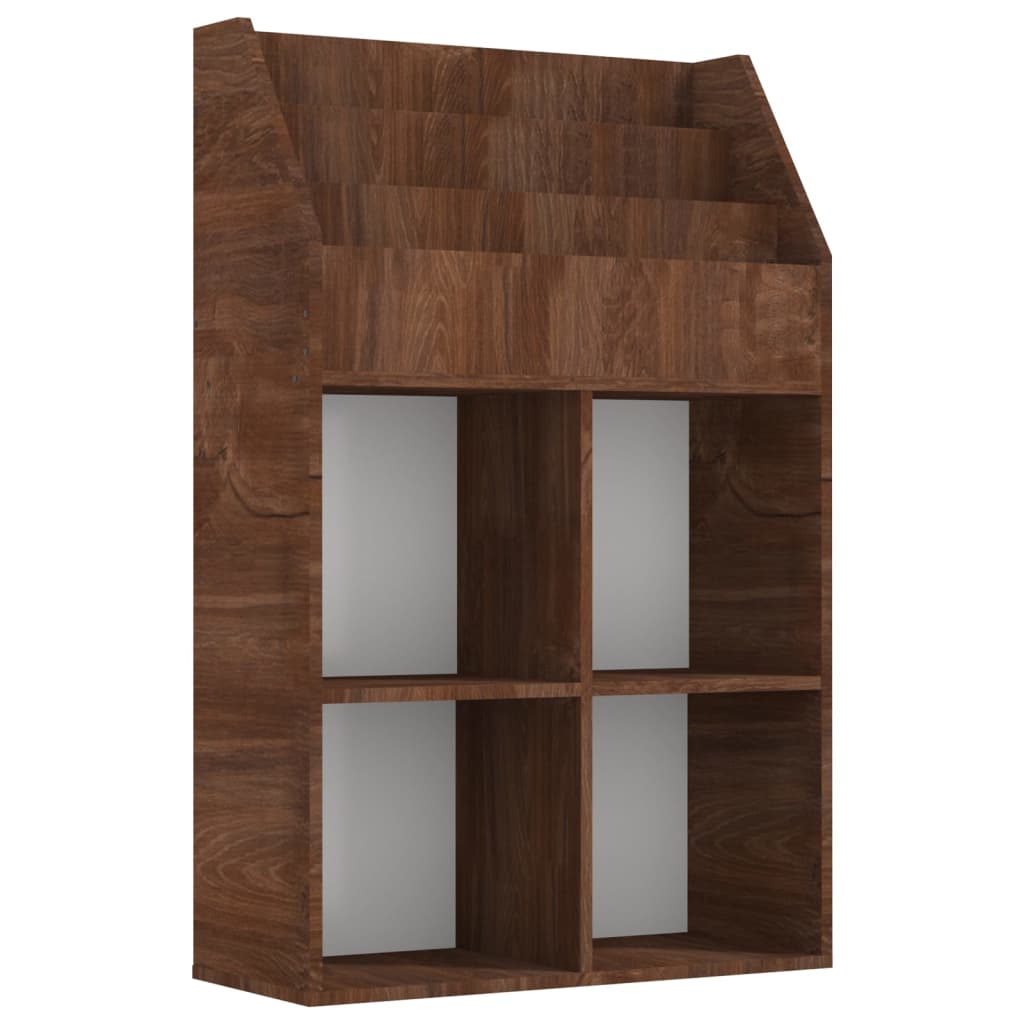 Porte-revues enfant 71x30x114 cm en bois travaillé