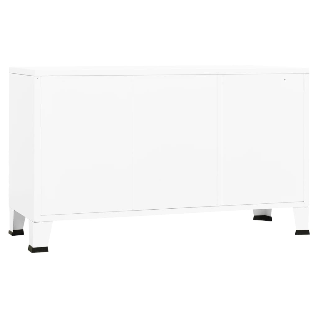 Dressoir industrieel 105x35x62 cm metaal en glas