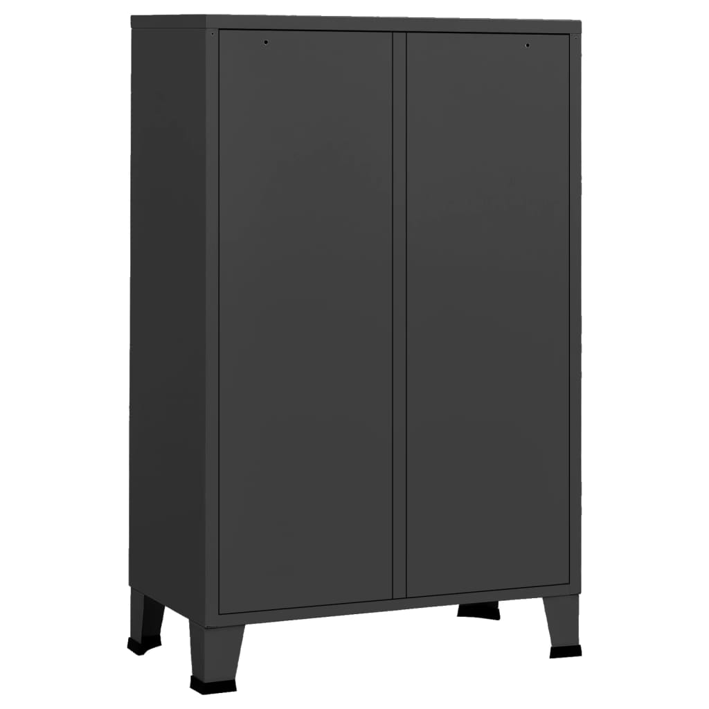 Armoire industrielle 67x35x107 cm acier anthracite