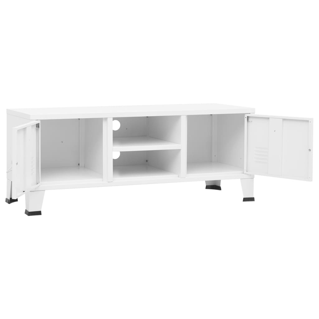 Tv-meubel industrieel 105x35x42 cm metaal antracietkleurig