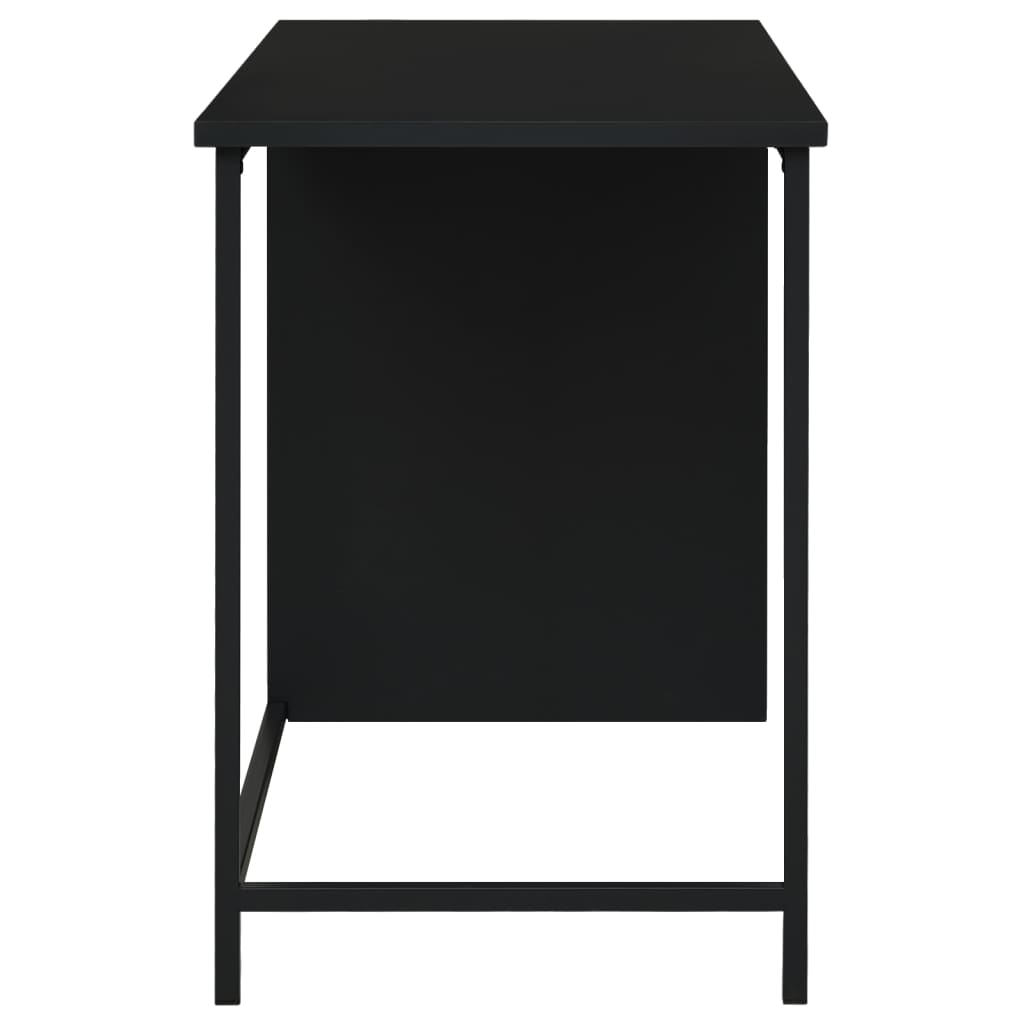 Bureau industrieel met lades 105x52x75 cm staal antracietkleur