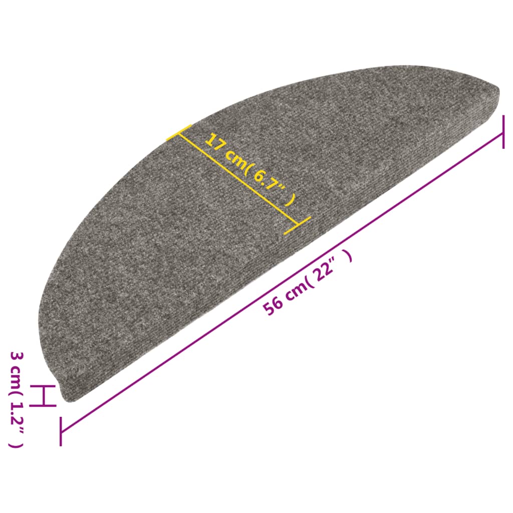 Trapmatten zelfklevend 15 st 65x22,5x3,5 cm