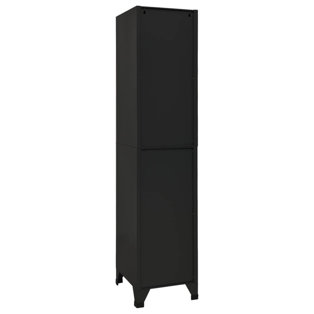 Armoire vestiaire 38x45x180 cm acier, anthracite