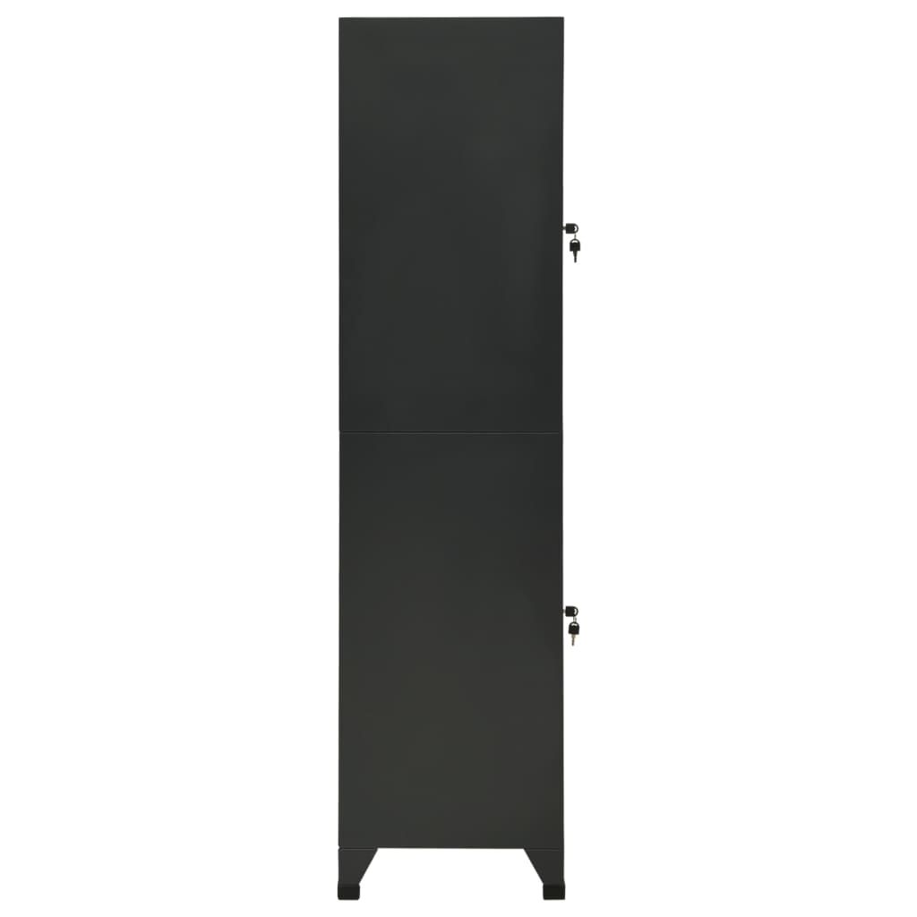 Armoire vestiaire 38x45x180 cm acier, anthracite