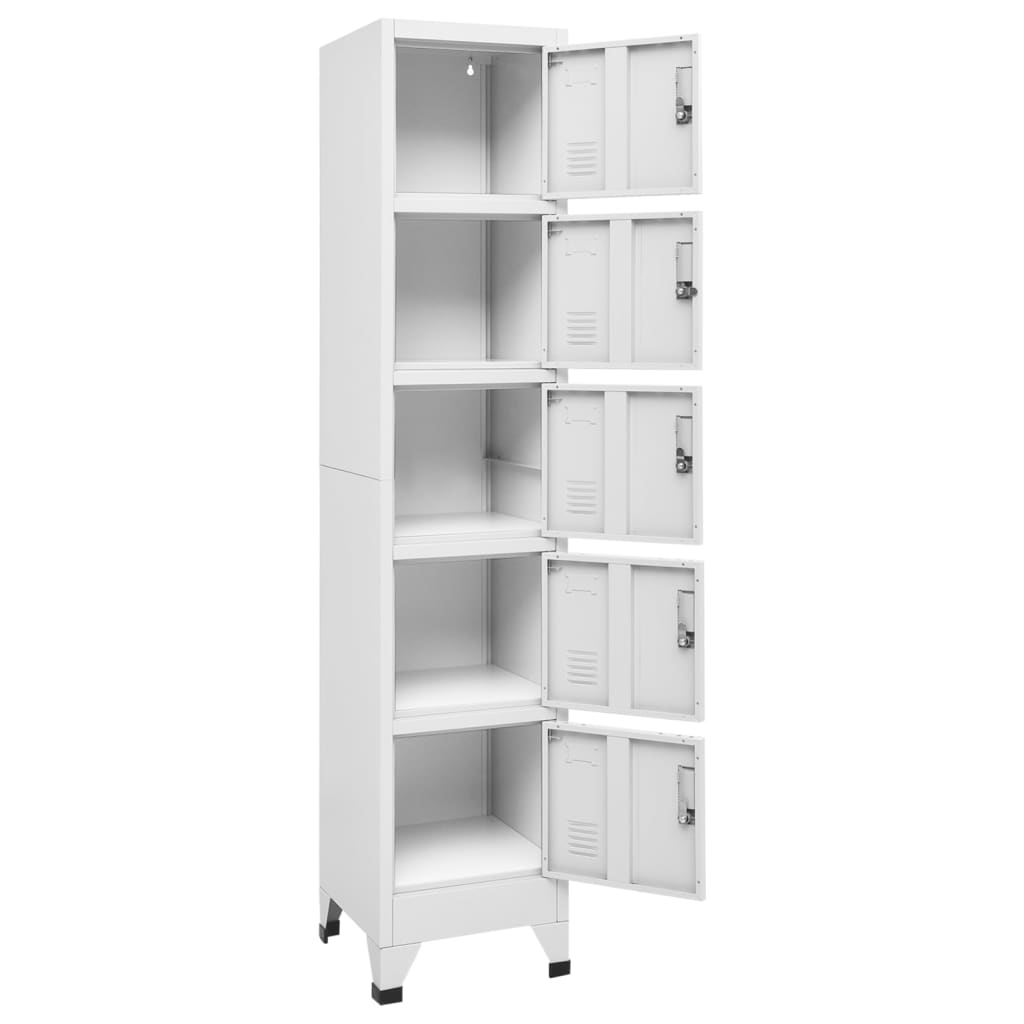 Lockerkast 38x45x180 cm staal antracietkleurig