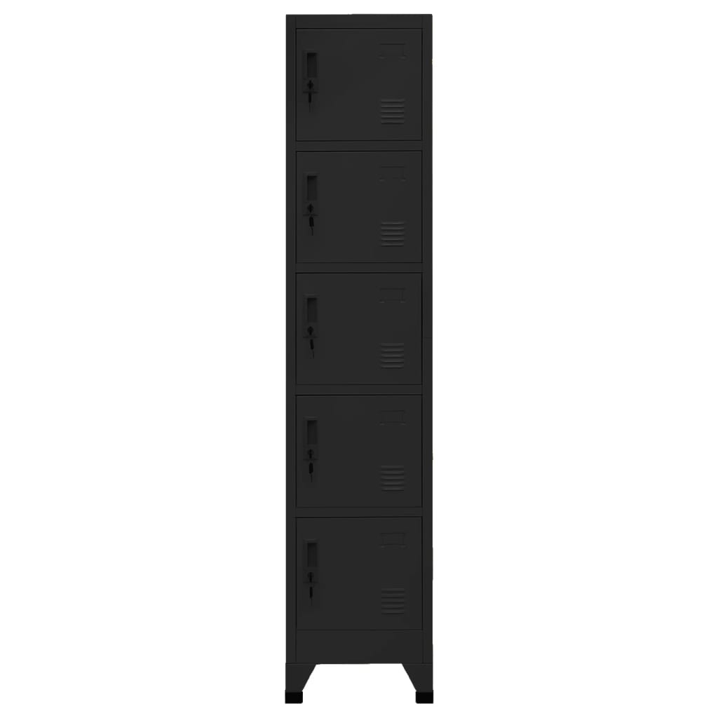 Armoire vestiaire 38x45x180 cm acier, anthracite