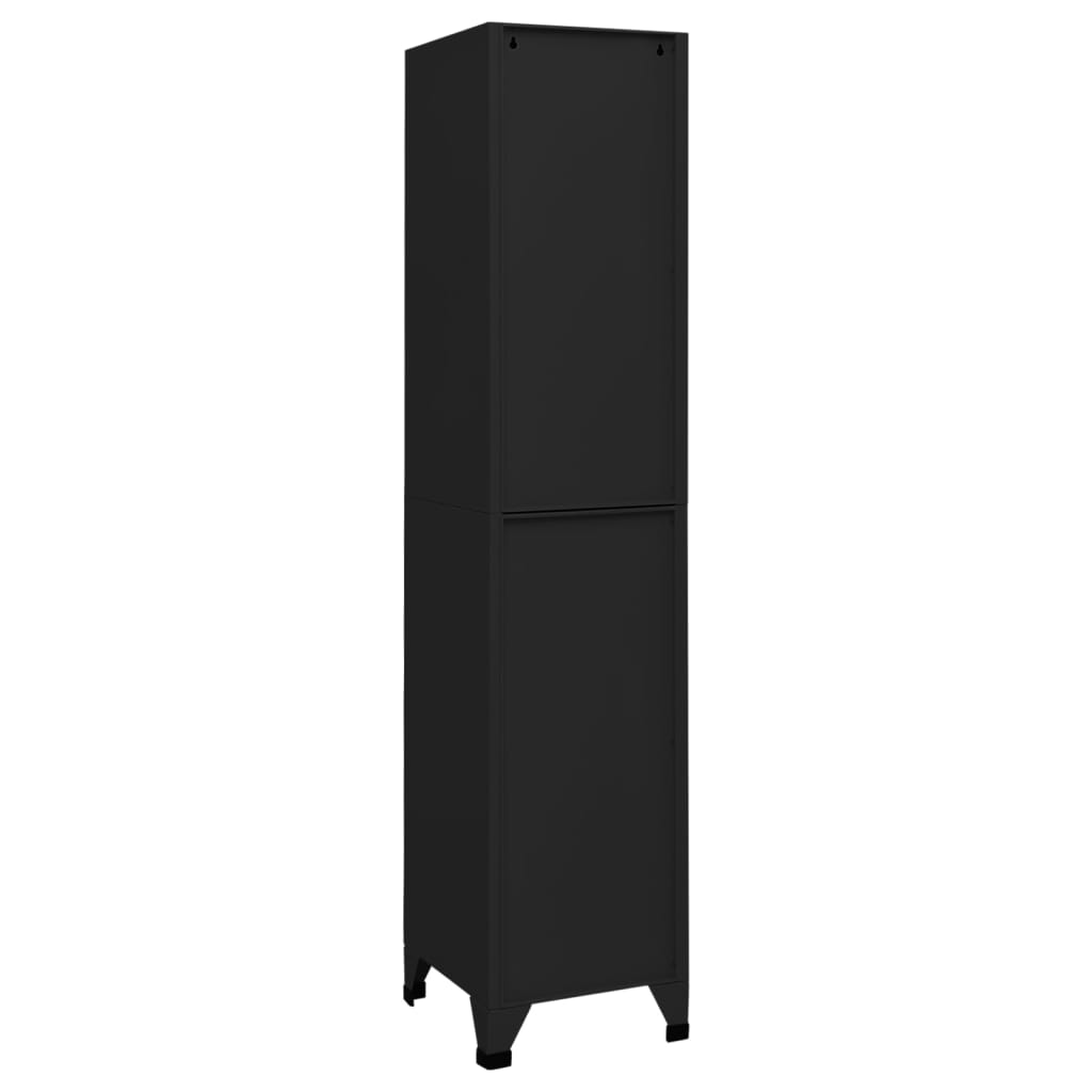 Armoire vestiaire 38x45x180 cm acier, anthracite