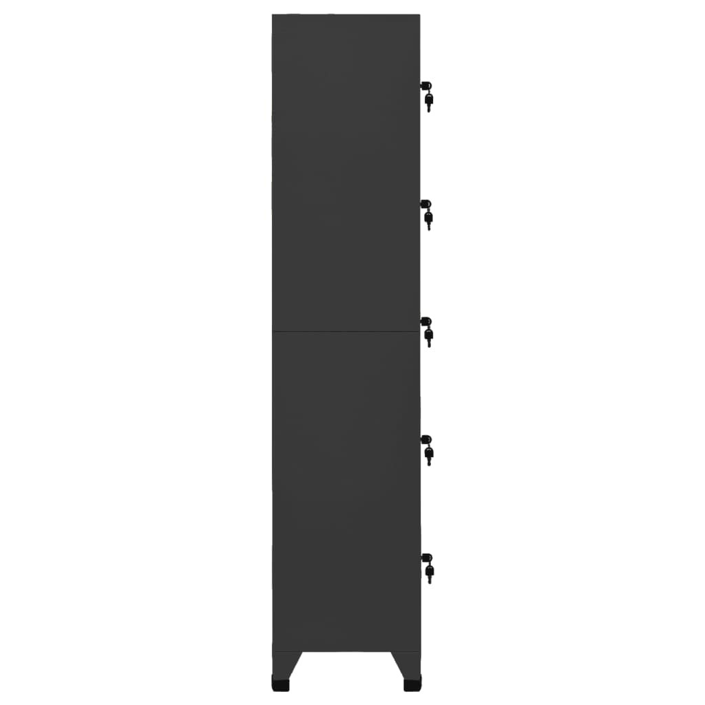 Armoire vestiaire 38x45x180 cm acier, anthracite