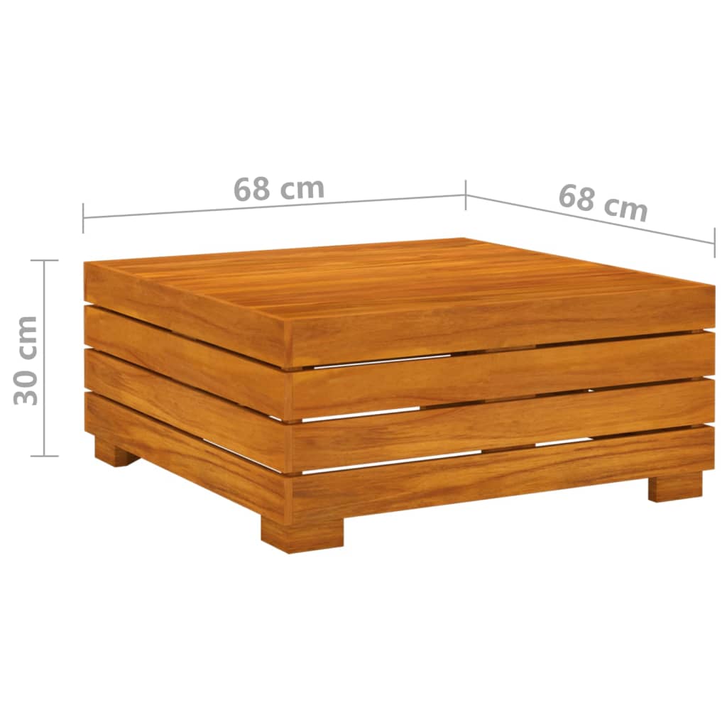 Banc de jardin 4 places avec coussins en bois d'acacia massif