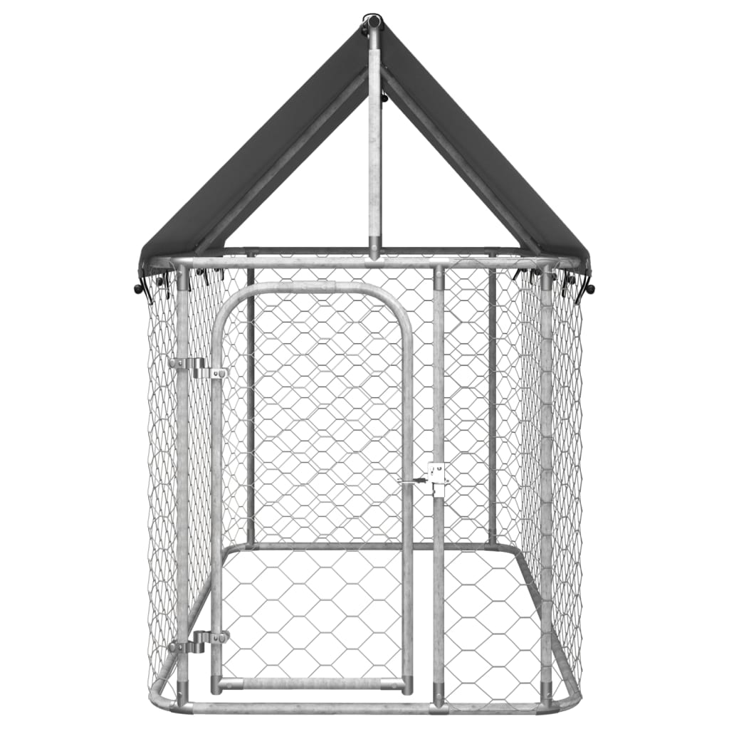 Hondenkennel voor buiten met dak 200x100x150 cm