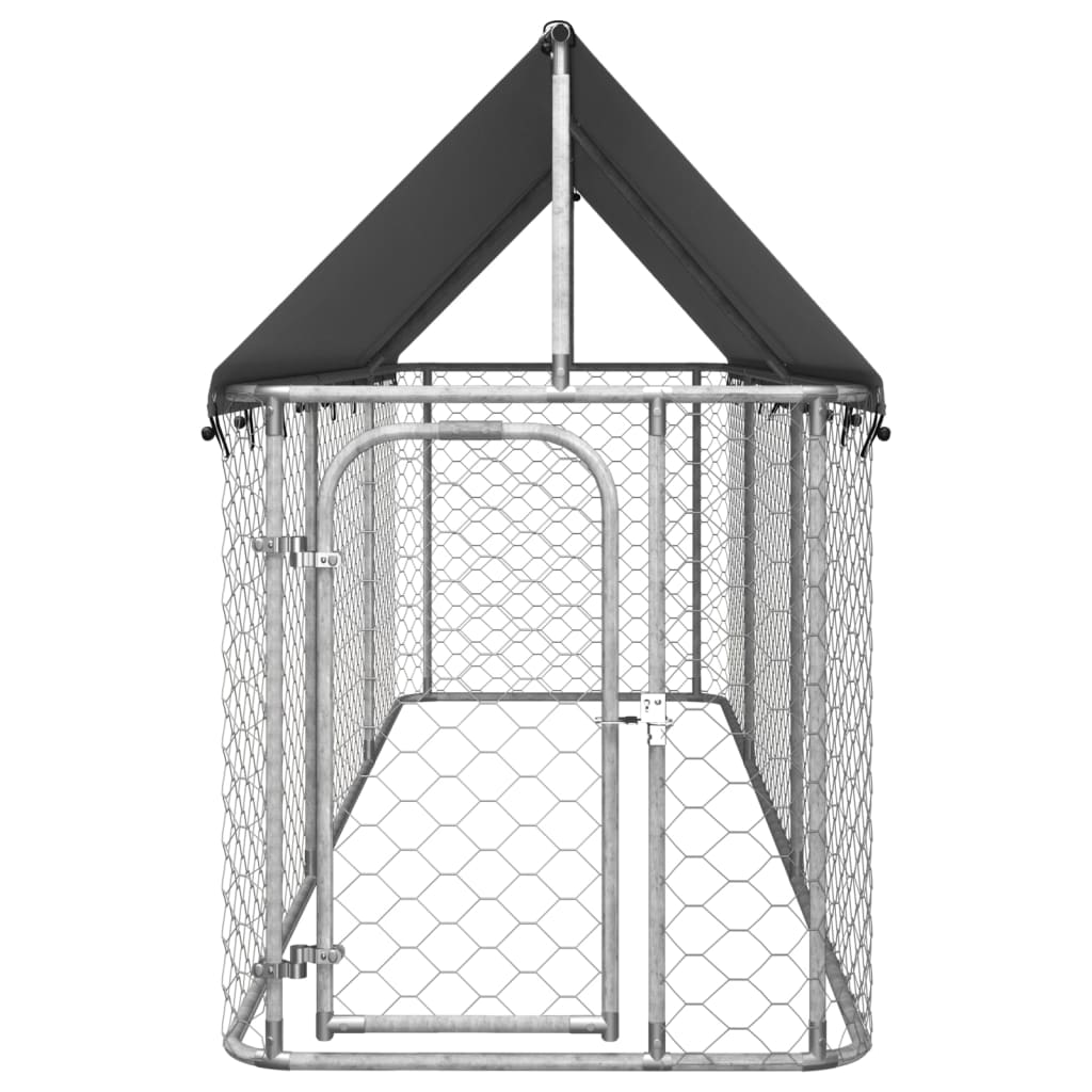 Hondenkennel voor buiten met dak 200x100x150 cm