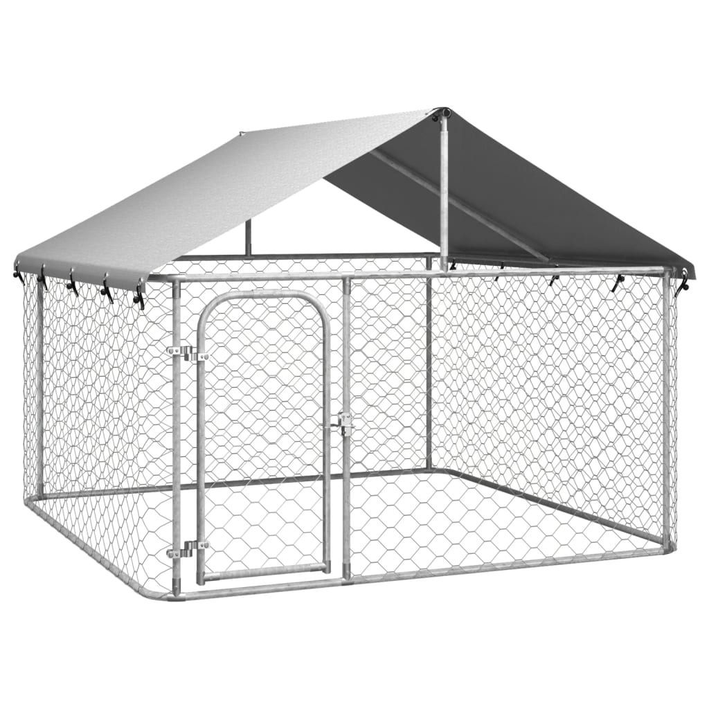 Hondenkennel voor buiten met dak 200x100x150 cm